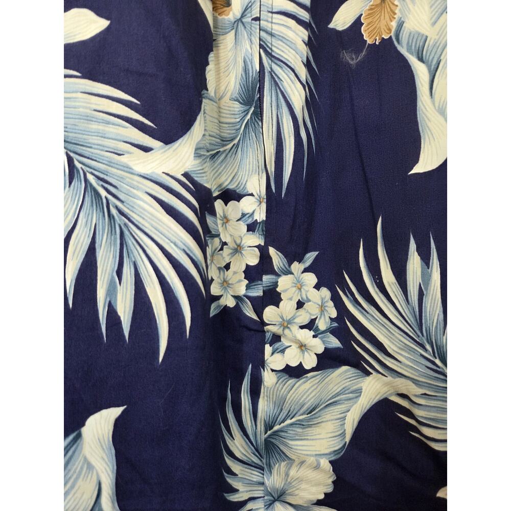 Royal Hawaiian Creations Blue Floral Muumuu Shift Midi Dress, Women's Medium - Picture 13 of 15